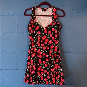 Sourpuss fit and flare cherry dress